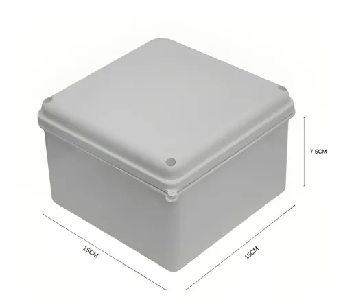 [Caja15*15] Caja De Paso Plastica 15x15 Blanca 1 Unidad
