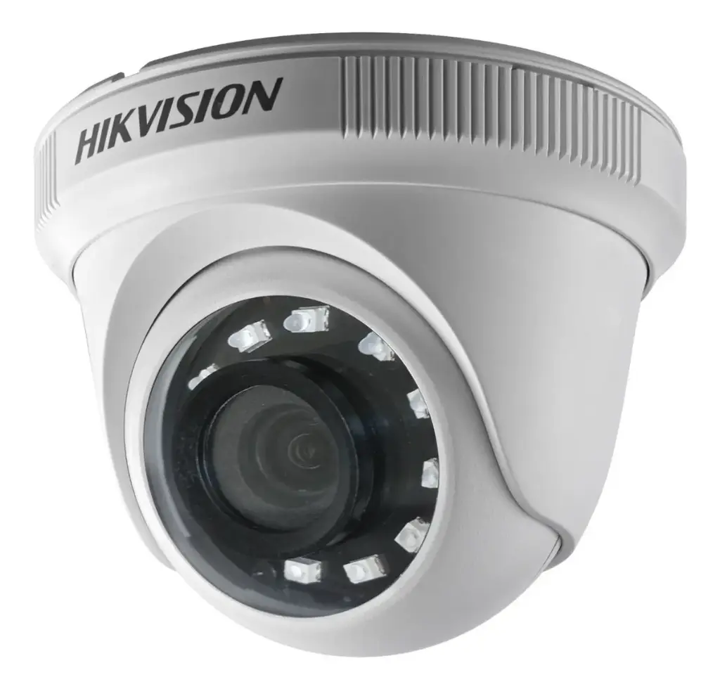 Cámara tipo domo 4 en 1, HDCVI/CVBS/AHD/TVI, 2 MP(1080p), Dia/Noche Real, IR Smart Led 20m, chip CMOS 1/2.7", lente fijo 2.8 mm, menú OSD sobre coaxial, 2DNR, DWDR, AGC, BLC, HLC, IP67, 12VDC500mA. Plástica
