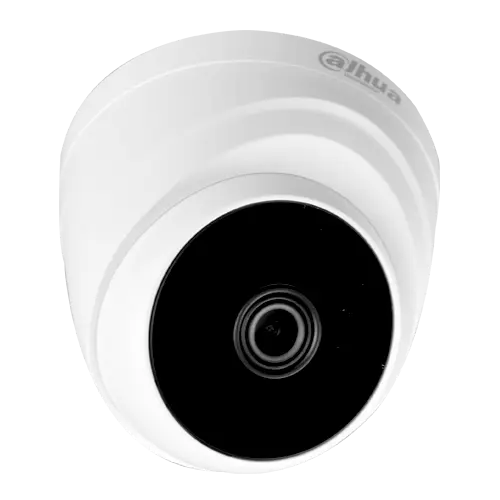 [HAC-T1A51N-0360B] Cámara tipo domo 4 en 1, HDCVI/CVBS/AHD/TVI, 5MP@20FPS Dia/Noche Real, IR Smart Led 20m, chip CMOS 1/3", lente fijo 3,6mm, menú OSD sobre coaxial, 2DNR, DWDR, AGC, BLC, HLC, 12VDC250mA, Plástica