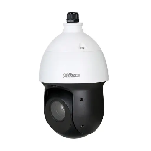[SD49225N-HC-LA1] Cámara tipo domo PTZ HDCVI, 2 MP, Zoom Optico 25X, Día/Noche Real, Starlight, IR 100m, chip STARVIS CMOS 1/2.8”, alarma: 2 entradas/1 salida, audio: 1 entrada, 300 presets, Max 240°/s pan speed, WDR (120dB), BLC, HLC, ULTRA DNR (2D&3D), RS485, IP66, 12V DC/3A. Incluye soporte para pared, No Incluye fuente de poder(ZD-00748 / ADS-40FSI-12 12036EPCU) 
