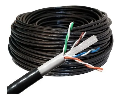 [UtpXmt001] Cable UTP trensado cat 5e aleacion X mts Exterior